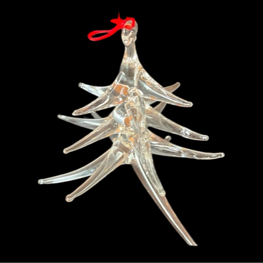 Glass hand blown tree 4” made by Elizabeth heckman, great gift